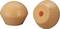 Two orange foam balls with a through-hole, potentially used as earplugs or dampening elements.