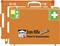 Orange first aid kit, suitable for hotels and catering, with pictograms for first aid requirements and labelled 'First Aid Special'.