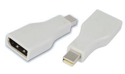 LogiLink CV0039 DisplayPort Adapter [1x DisplayPort socket - 1x Mini DisplayPort plug] White gold plated connectors-1