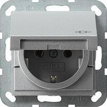 GIRA Insert PG socket System 55, Standard 55, E2, Event, Event Transparent, Event Opaque, Esprit, ClassiX Aluminium 0454-1