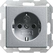 GIRA Insert PG socket System 55, Standard 55, E2, Event, Event Transparent, Event Opaque, Esprit, ClassiX Aluminium 0454-2