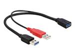 Delock USB 3.0-A socket + USB 3.0-A plug to USB 2.0 A plug