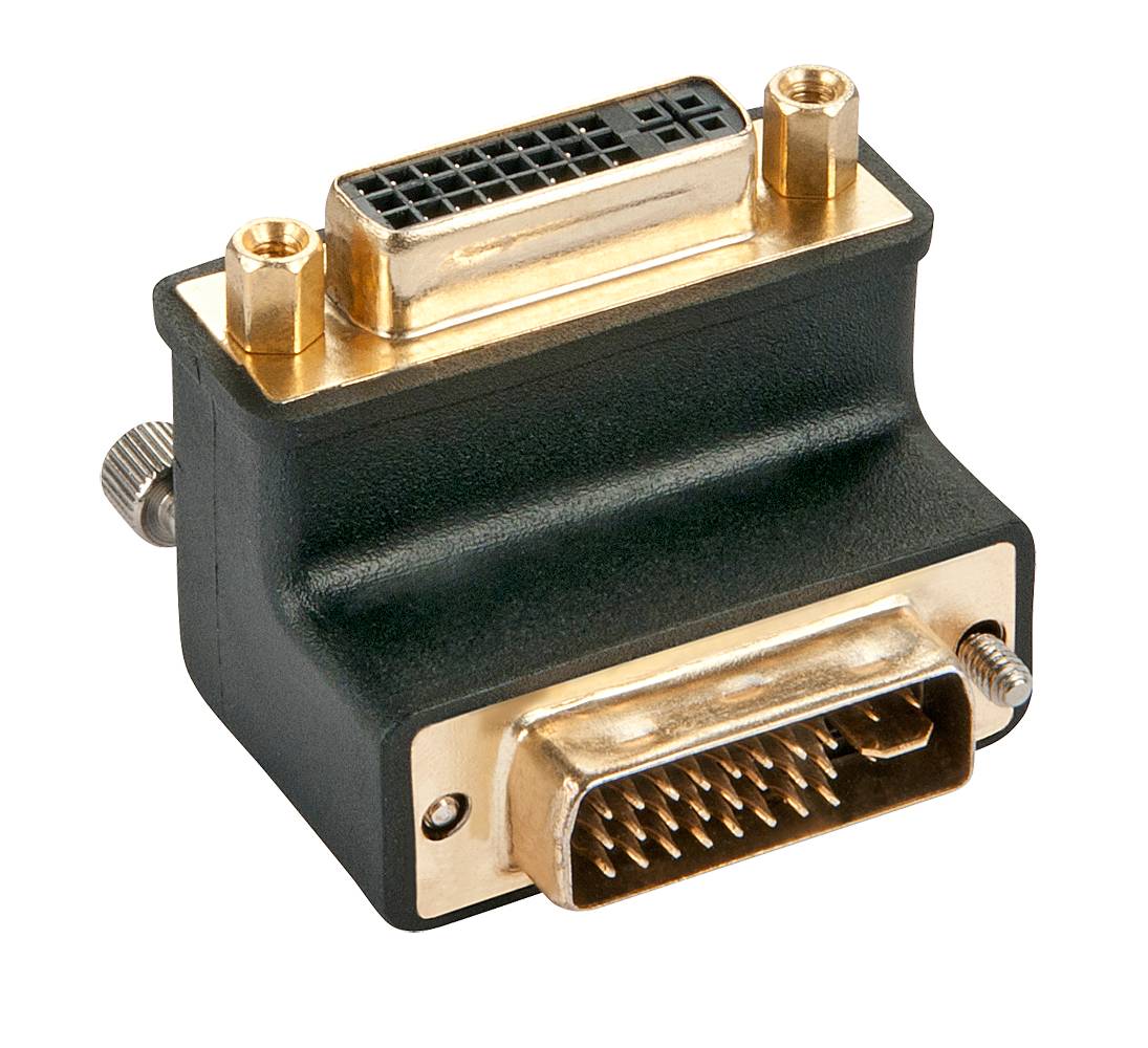 LINDY 41252 DVI Adapter [1x DVI socket 29-pin - 1x DVI plug 29-pin] Black-1
