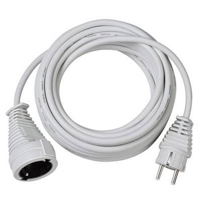 Brennenstuhl 1168440 Current Cable   White 5.00 m H05VV-F 3G 1,5 mm² 
