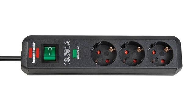Brennenstuhl 1158820315 Surge protection power strip 3x Black 1 pc(s)-2