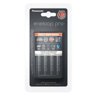 Panasonic BQ-CC55E Charger for cylindrical cells NiMH AAA , AA-2