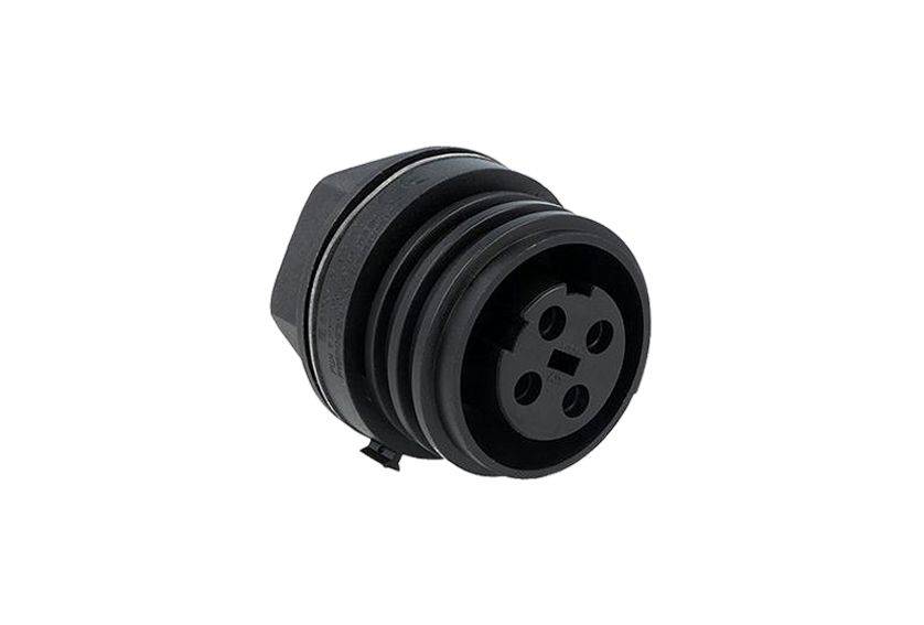 Bulgin PX0931/02/S - 2 Pole IP68 Socket Connector, 900 Series Buccaneer, Panel Mount, 32A-0