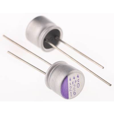 Panasonic 16SEPC220MD Electrolytic capacitor Radial lead  3.5 mm 220 µF 16 V 20 % (Ø) 8 mm 1 pc(s) 