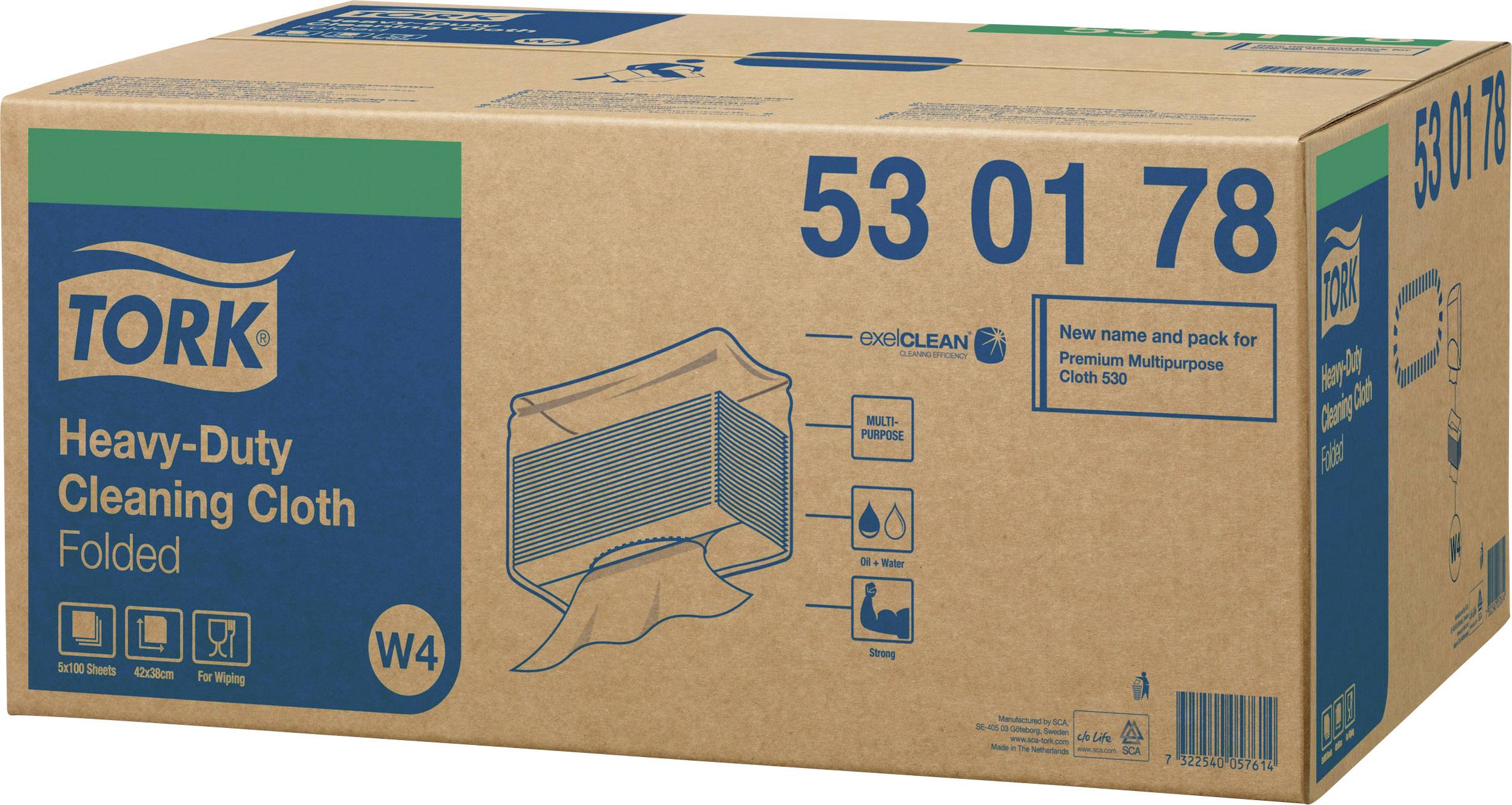 TORK Repeated use multipurpose 530 530178 Bag Number: 500 pc(s)-2