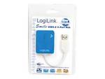 Blue LogiLink 4-Port USB 2.0 HUB