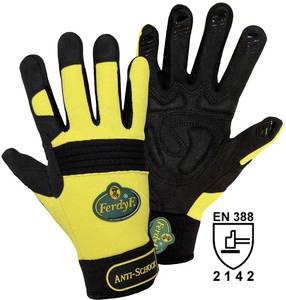 FerdyF. 1970-9 Yellow Clarino® Synthetic-Leather Mechanics Anti-Schock L EN 388