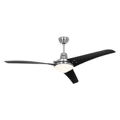 CasaFan Mirage Ceiling fan  62 W (Ø x H) 142 cm x 495 mm Chrome (brushed)