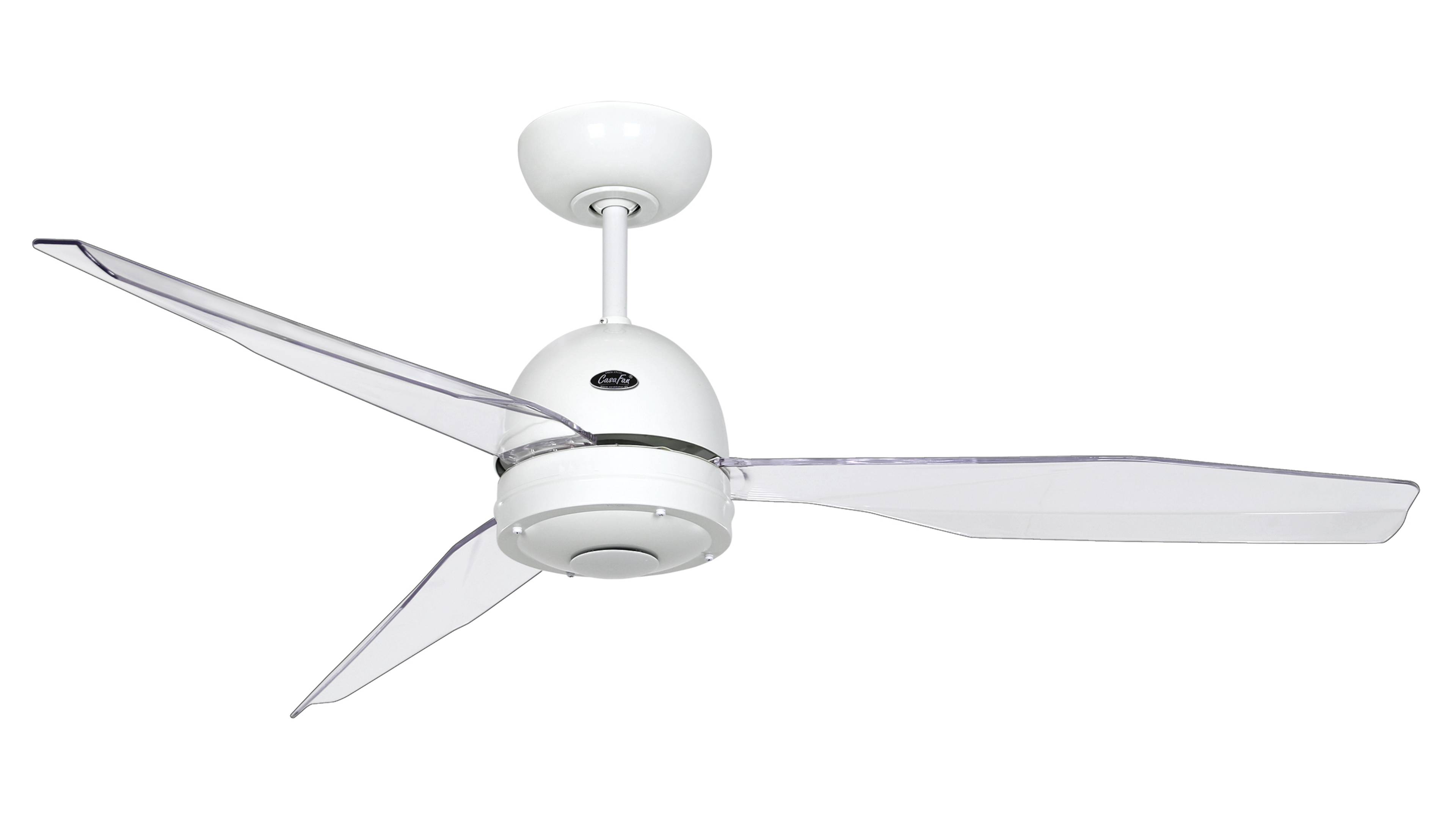 CasaFan Libelle Ceiling fan 82 W (Ø x H) 132 cm x 320 mm Paint white incl. remote control-1