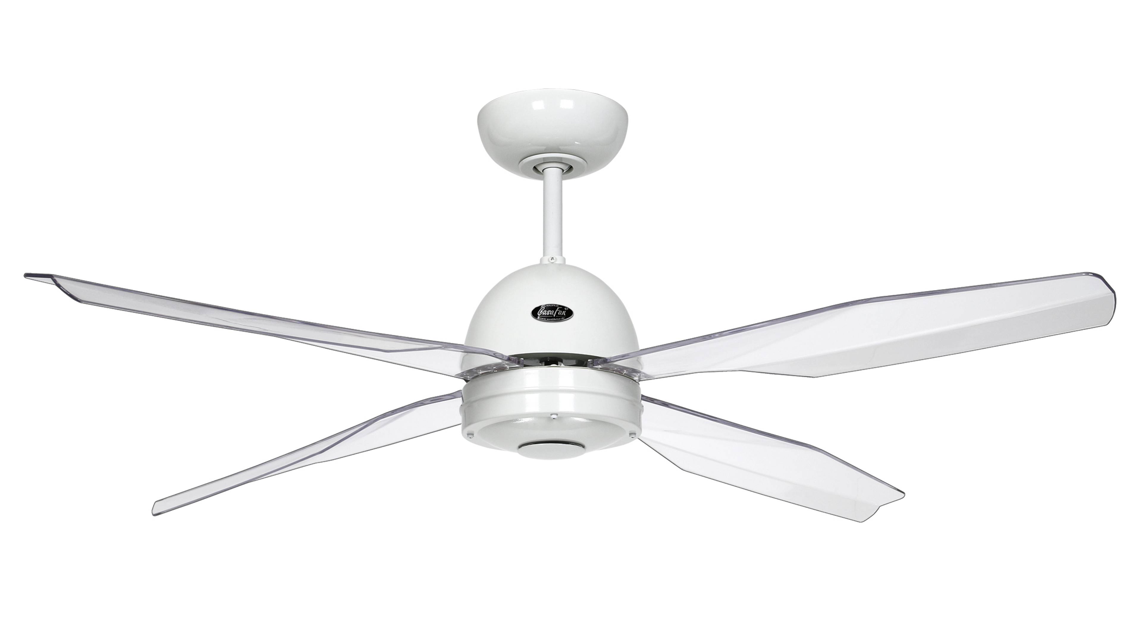 CasaFan Libelle Ceiling fan 82 W (Ø x H) 132 cm x 320 mm Paint white incl. remote control-2