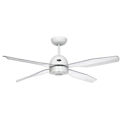 CasaFan Libelle Ceiling fan 82 W (Ø x H) 132 cm x 320 mm Paint white incl. remote control-2