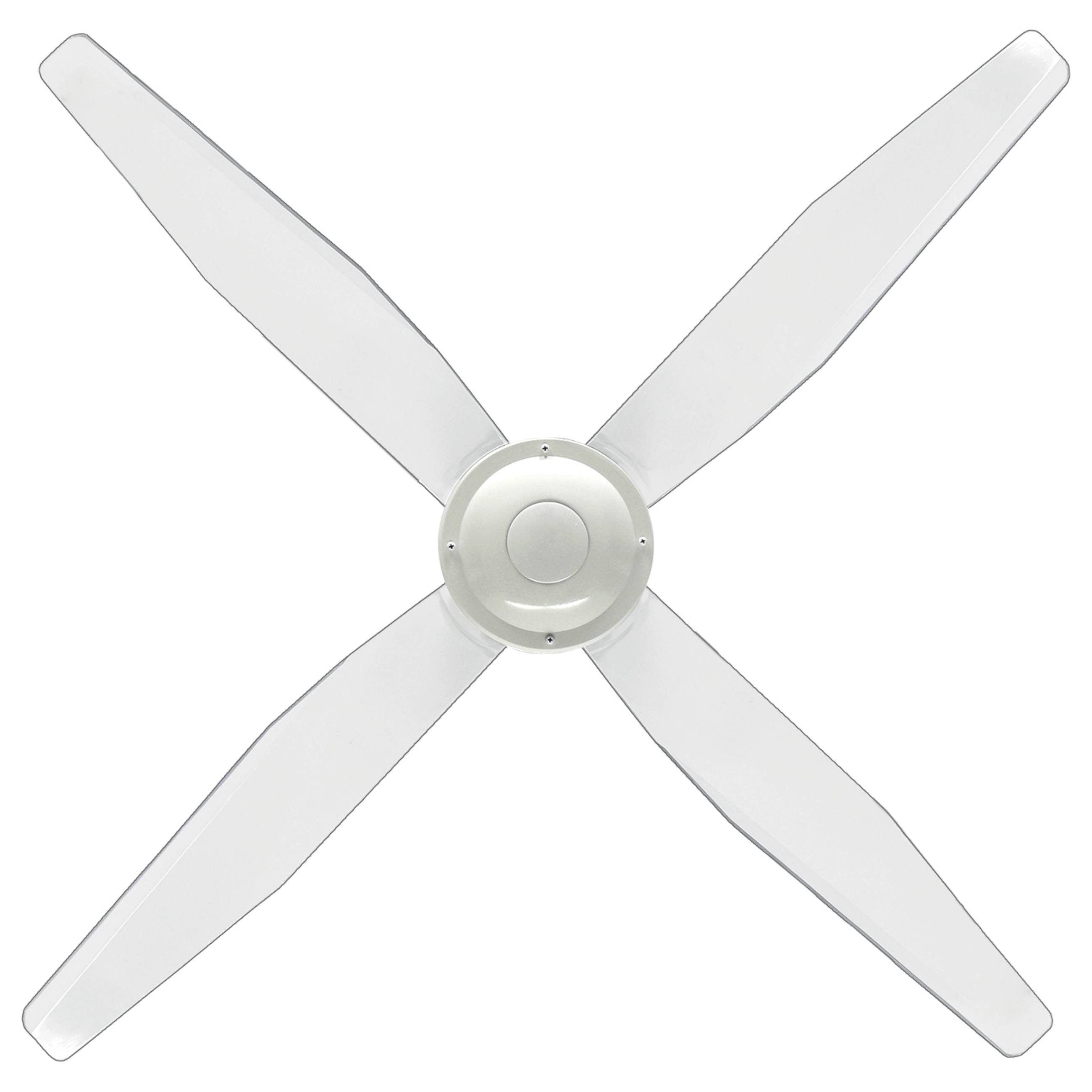 CasaFan Libelle Ceiling fan 82 W (Ø x H) 132 cm x 320 mm Paint white incl. remote control-3