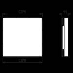 Blind central panel