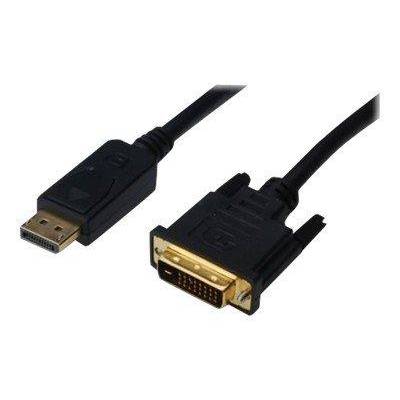 Digitus DisplayPort / DVI Adapter cable DisplayPort plug, DVI-D 24+1-pin plug 3.00 m Black AK-340301-030-S screwable Dis-1