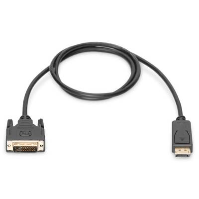 Digitus DisplayPort / DVI Adapter cable DisplayPort plug, DVI-D 24+1-pin plug 3.00 m Black AK-340301-030-S screwable Dis-2