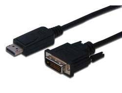Digitus DisplayPort / DVI Adapter cable DisplayPort plug, DVI-D 24+1-pin plug 3.00 m Black AK-340301-030-S screwable Dis-3