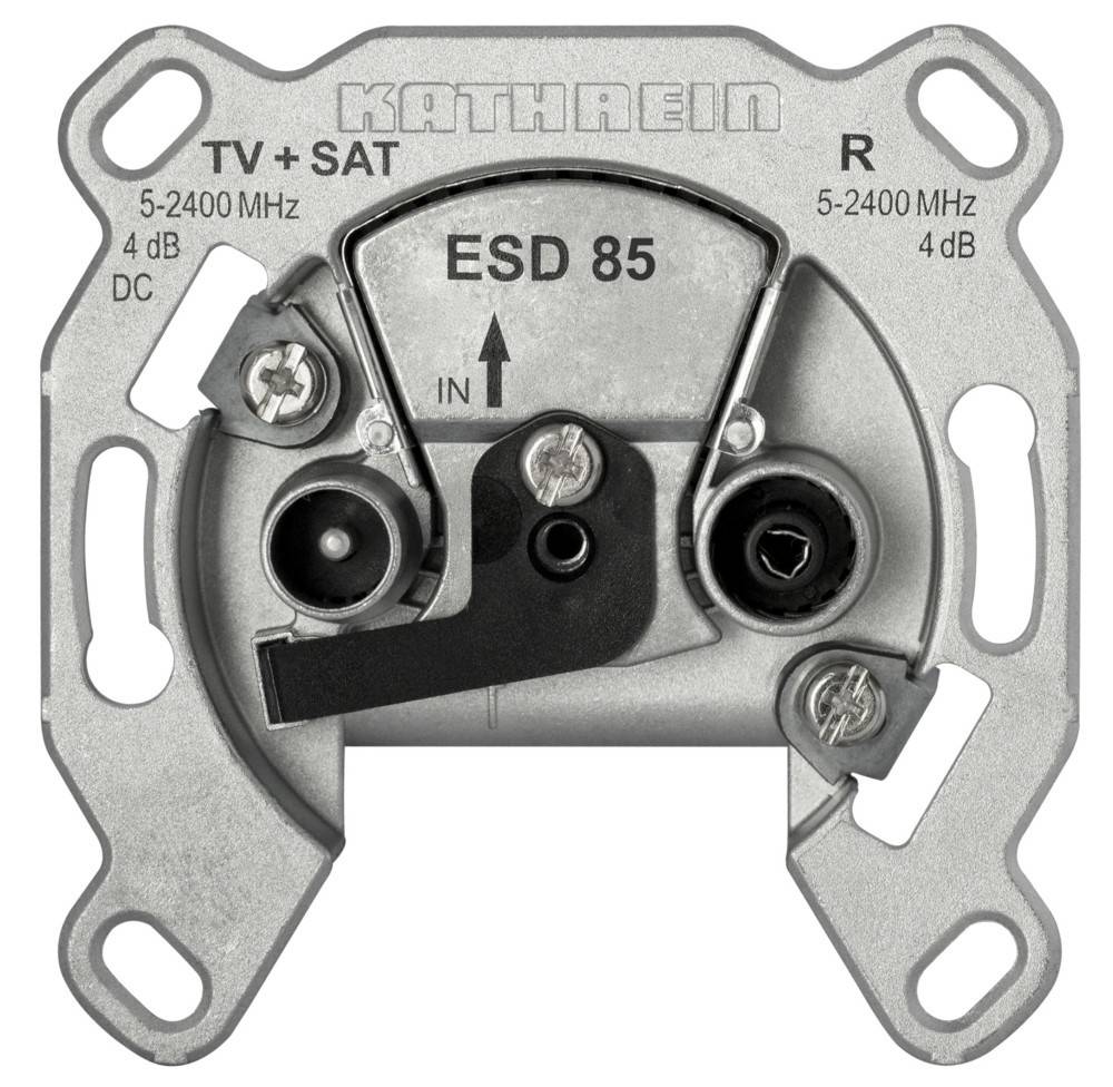 Kathrein ESD 85 Antenna socket SAT, TV, FM Flush mount Single-0