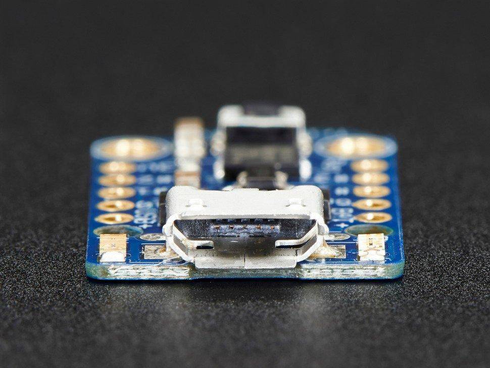 Adafruit 1500 PCB design board Adafruit Trinket - Mini Microcontroller - 3.3V Logic - MicroUSB AVR® ATtiny ATtiny85-5