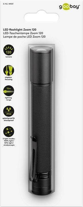 Goobay Zoom 120 44561 LED (monochrome) Torch battery-powered 120 lm 54 g-3