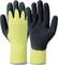 Yellow gloves with a black palm area, suitable for work requiring increased grip and protective requirements.