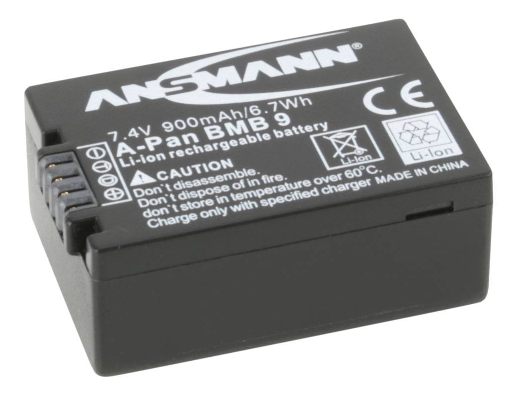 Ansmann DMW-BMB9E Camera battery replaces original battery (camera) DMW-BMB9E 7.4 V 890 mAh-0
