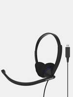KOSS CS200 On-ear headset Corded (1075100) Black Microphone noise cancelling, Noise cancelling PC-4