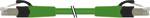 RJ45 St. 0¡Æ / RJ45 St. 0¡Æ, Gigabit FRNC/LS0H 4x2xAWG26 shielded gn UL 0.6m