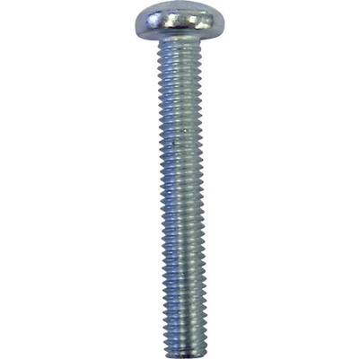 TOOLCRAFT  888043 Fillister head screws M2 8 mm Star DIN 7985   Steel zinc plated 20 pc(s)