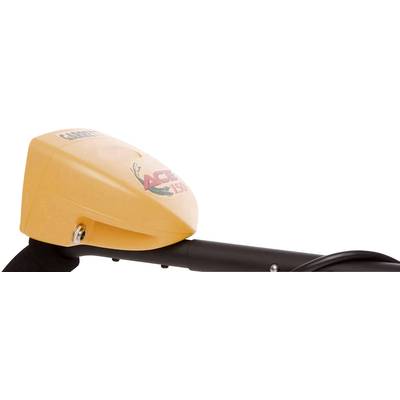 A yellow metal detector with a display unit. On the unit it reads 'ACE 250'. The device is suitable for searching for metals.