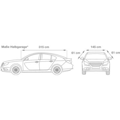 cartrend cartrend 70341 Extra Large Protective Car Cap (L x W x H) 315 x 145 x 61 cm (L x W x H) 315 x 145 x 61 cm Compa-1