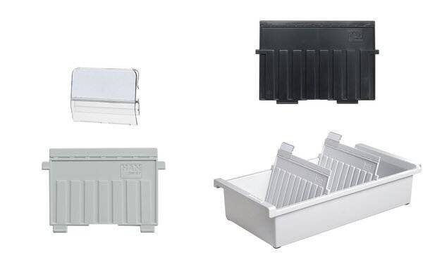 HAN HAN - Kartei - für A5 (148 x 210 mm) - Kapazität: 800 Karten 965-0-11 Card index tray Light grey No. of cards (max.)-3