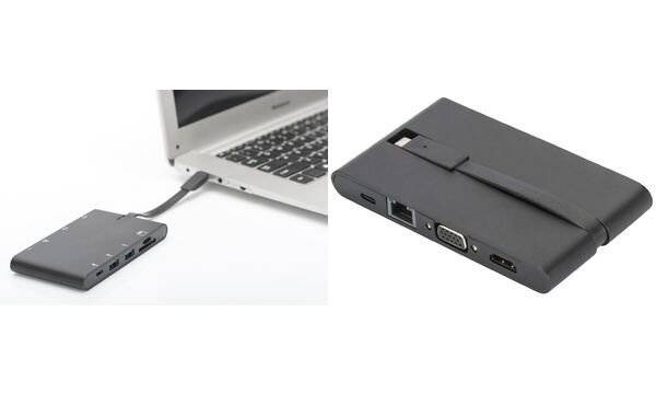 Digitus Laptop docking station DIGITUS Compatible with (brand): Universal Charging function-10