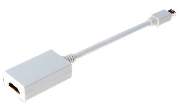 Digitus AK-340404-001-W DisplayPort / HDMI Adapter [1x Mini DisplayPort plug - 1x HDMI socket] White 15.00 cm-2