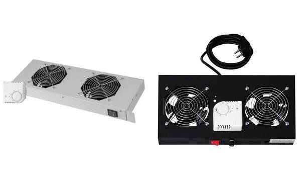 Digitus DN-19 FAN-2-HO 19 inch 2 x 1 U Grey-white (RAL 7035)-5