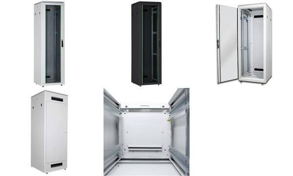 Digitus DN-19 36U-6/8-B-1 19" server rack cabinet (W x H x D) 600 x 1787 x 800 mm 36 U Black, Black (RAL 9005)-4