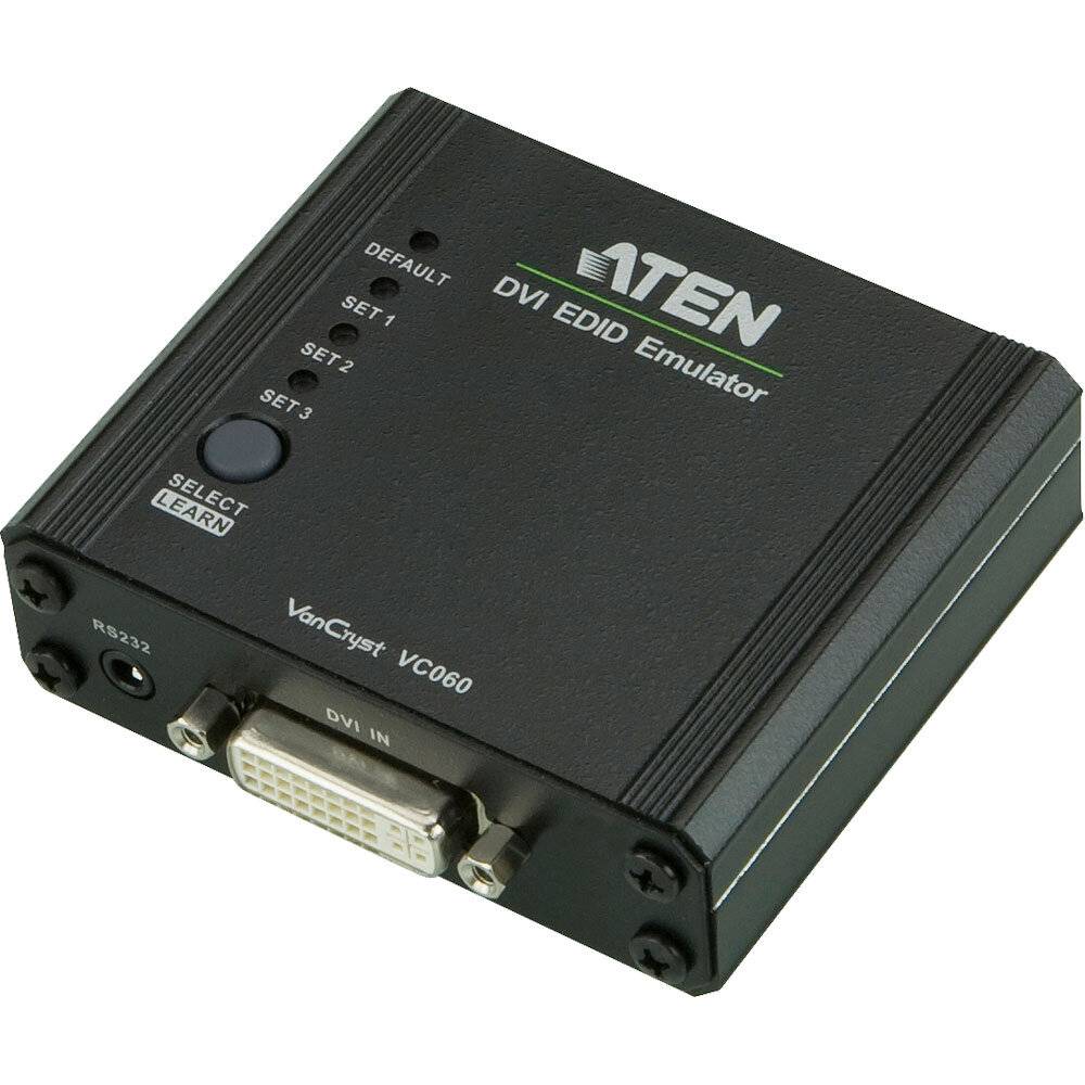 ATEN VC060 DVI EDID emulator [1x DVI socket 29-pin - 1x DVI socket 29-pin] Black-3