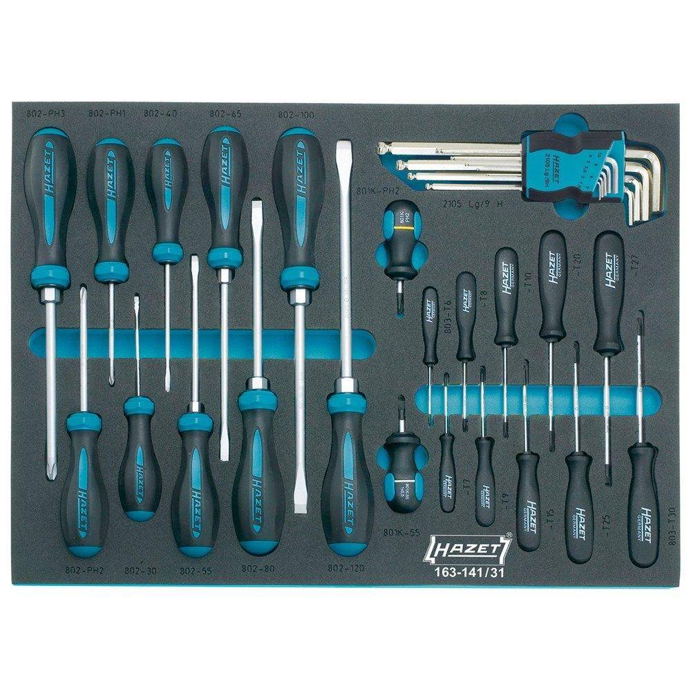 Hazet Workshop Screwdriver set 31-piece Phillips, Allen, Star socket, Slot-1