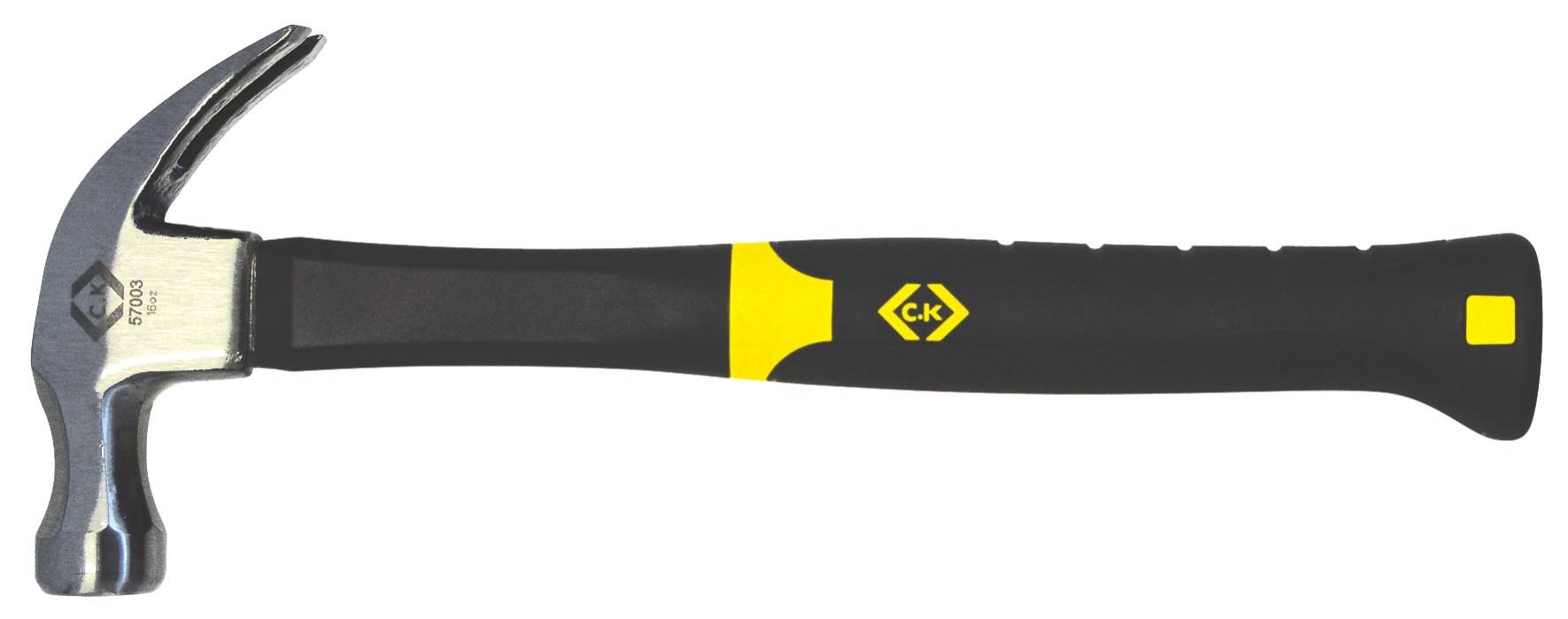 Claw Hammer Anti Vibration Fibreglass Shaft 16oz CK Tools 357003