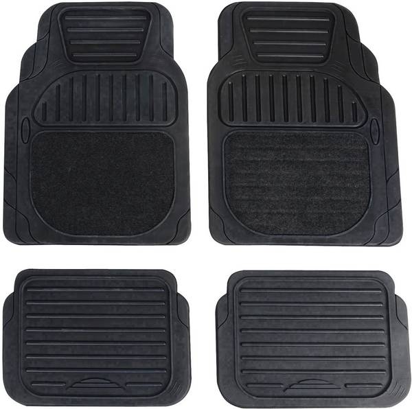 74917 Car floor mat (universal) Compatible with: Universal Rubber, Fabric Black