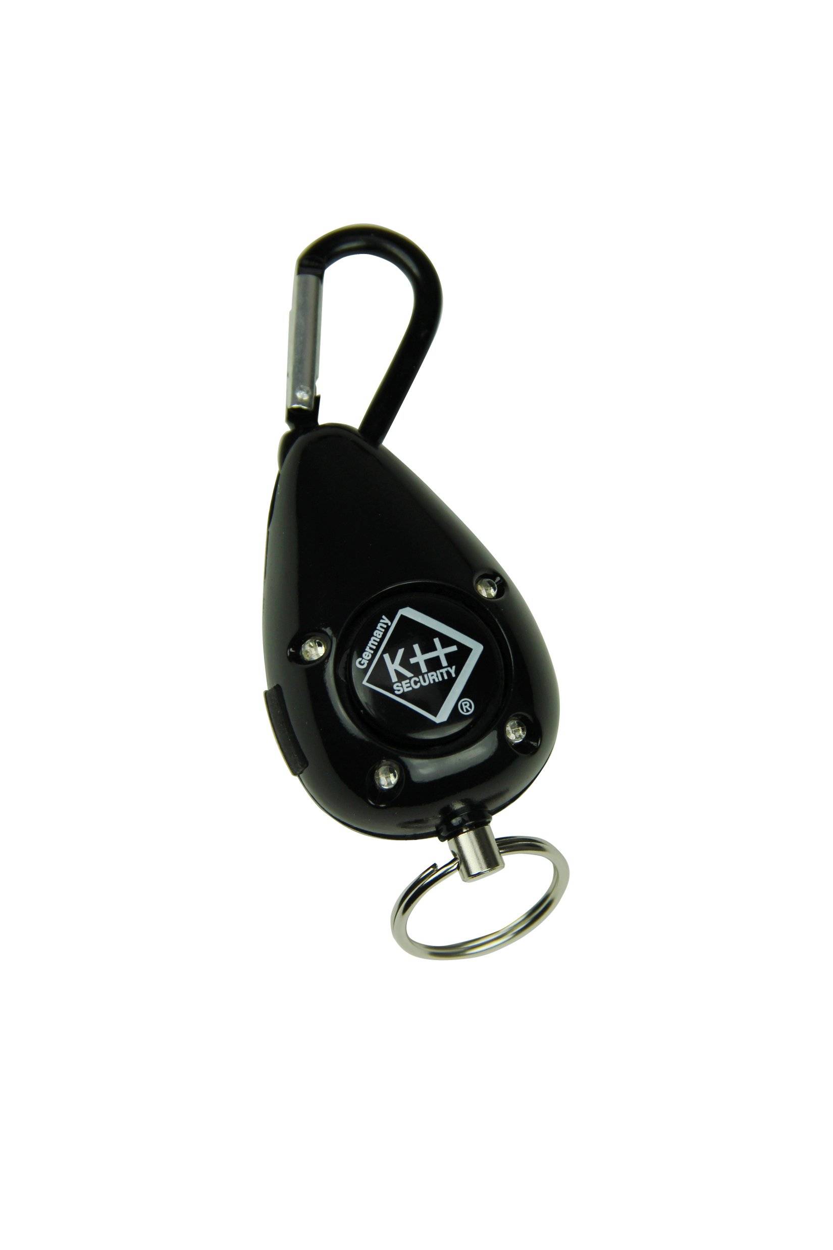 kh-security Pocket alarm Black incl. LED 100 dB 100188-1