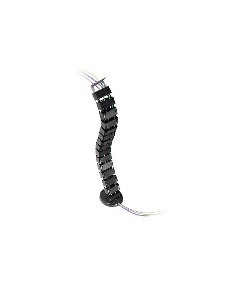 ICY BOX Cable feed-through Compatible with (series): Universal Black-3