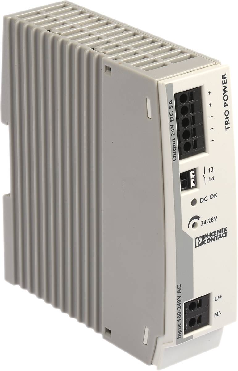 Phoenix Contact TRIO-PS-2G/1AC/24DC/5 Rail mounted PSU (DIN) 24 V DC 5 ...
