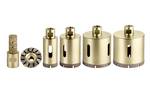 Diamond drill bit set, dry, 6-piece M14