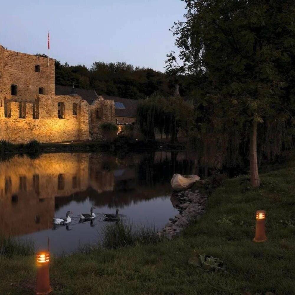 SLV 229020 Rusty Round 40 Outdoor free standing light Energy-saving bulb E-27 11 W Iron (rusty)-1