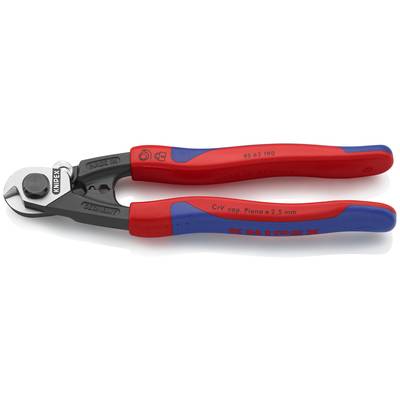 Knipex KNIPEX 95 62 190 Wire rope cutter Suitable for (cable stripping) Single/multi-core aluminium and copper cables, M