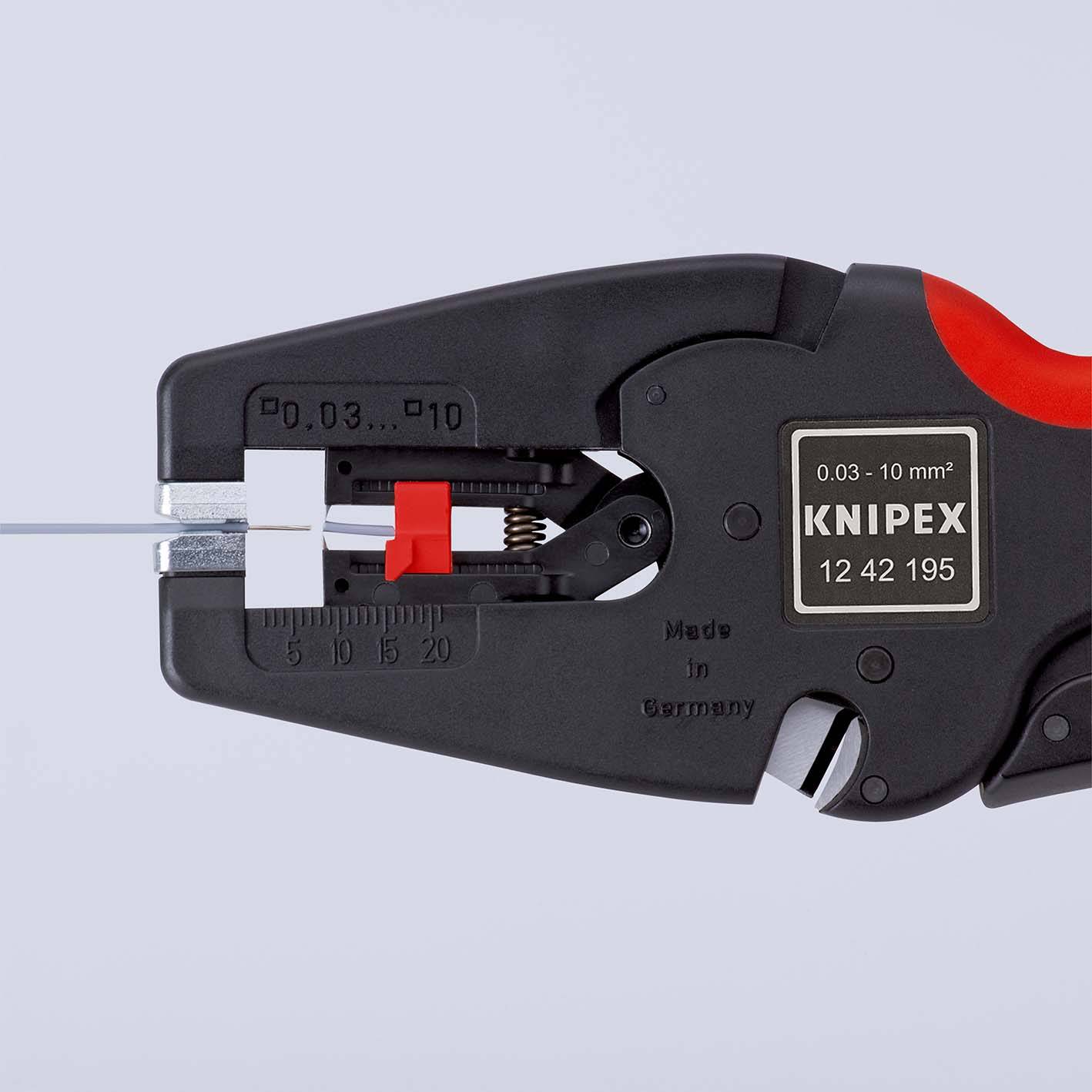Knipex MultiStrip 10 12 42 195 SB Cable stripper 0.03 up to 10 mm² 8 up to 32-1